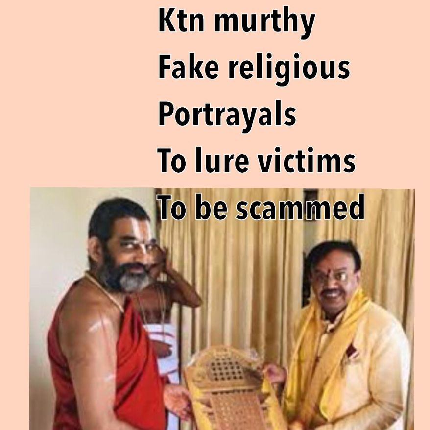 Ktn Murthy Fake religious Portrayals